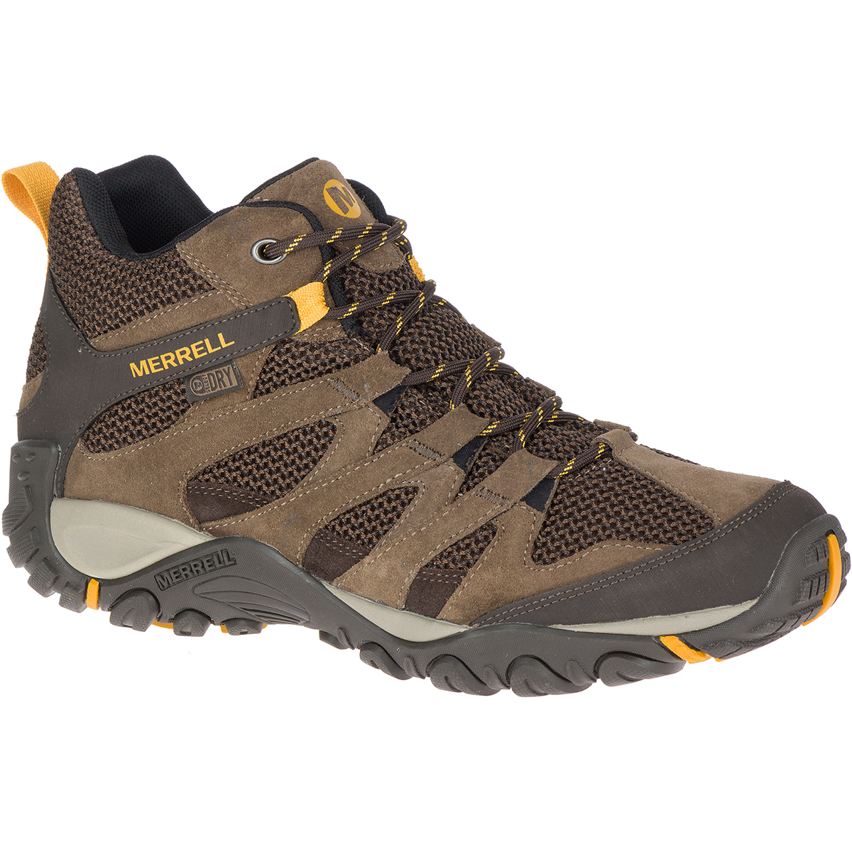 Merrell Men's Alverstone Mid Waterproof Hiking Boot - Brown, 8