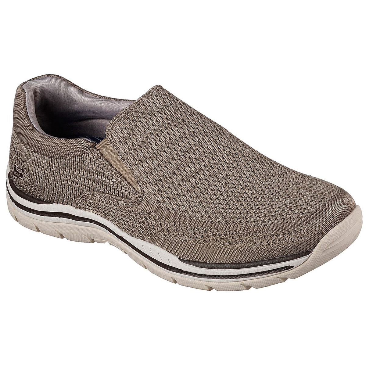 Skechers Men's Gomel Slip On Shoes, Wide - Brown, 12