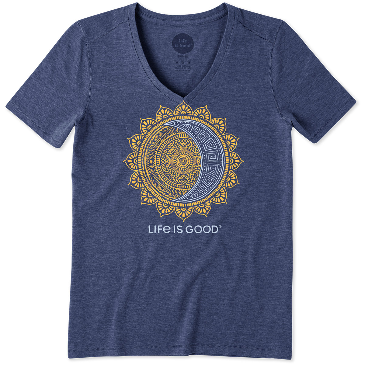 Life Is Good Women's Celestial Cool Tee - Blue, M