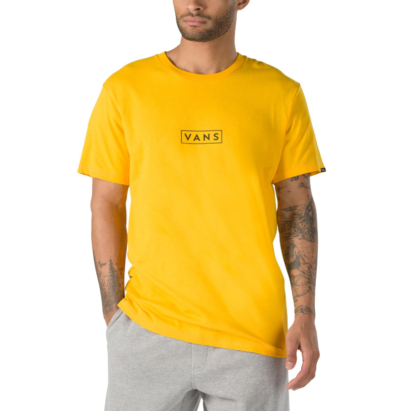 Vans Men's Short-Sleeve Easy Box Tee - Yellow, L