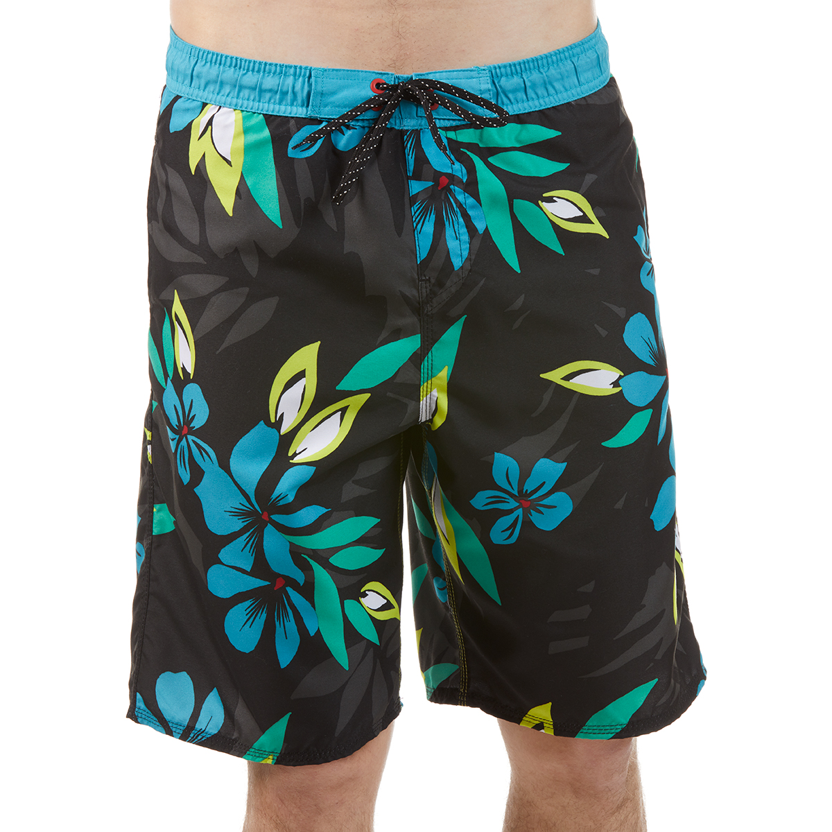 Burnside Men's Floral E-Board Shorts - Black, M