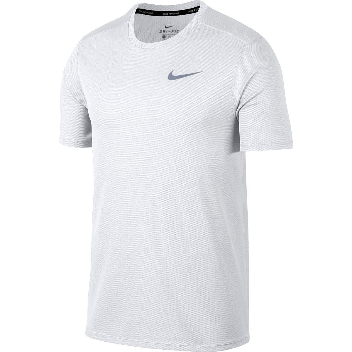 Nike Men's Short-Sleeve Running Top - White, M