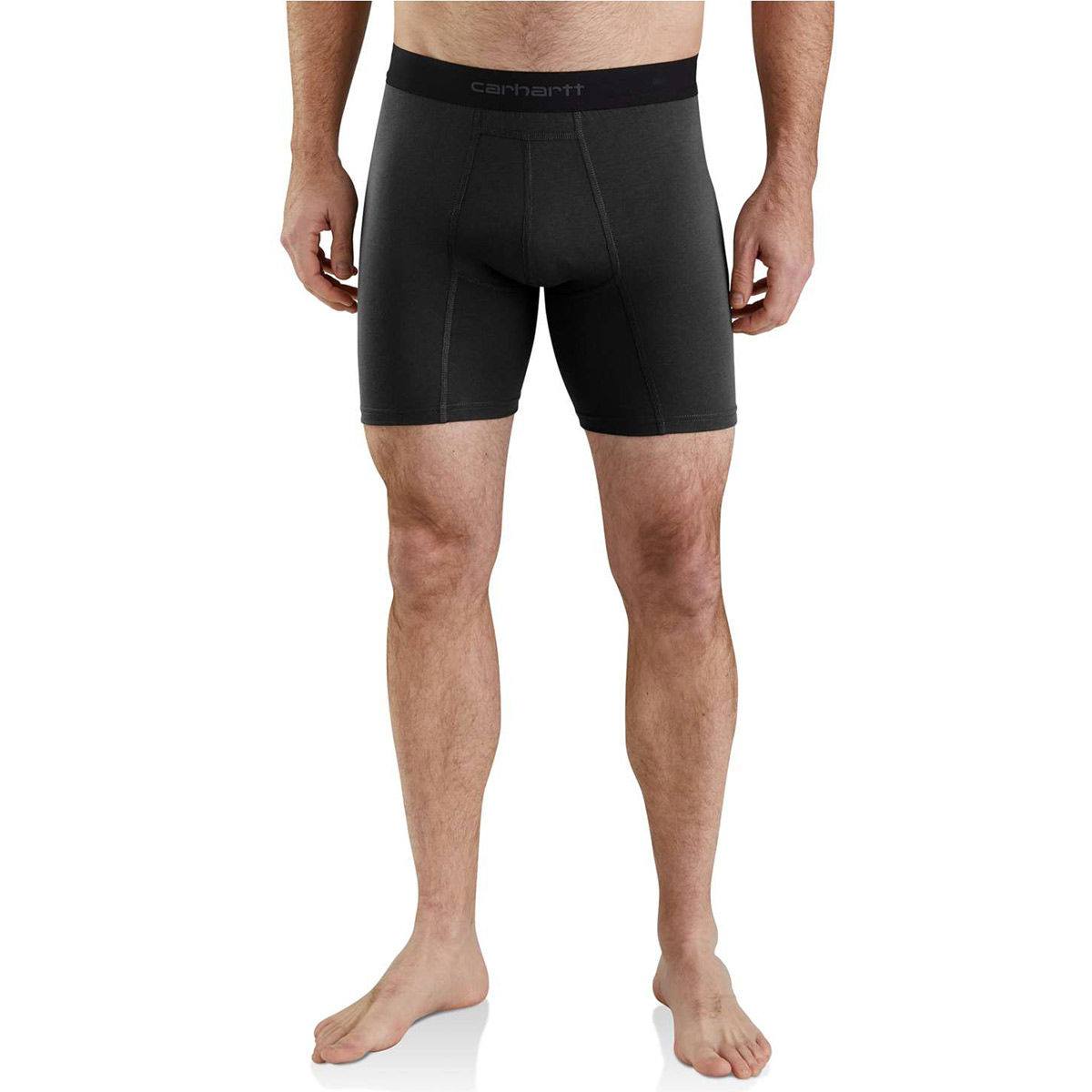 Carhartt Men's Basic Boxer Brief, 2-Pack - Black, L