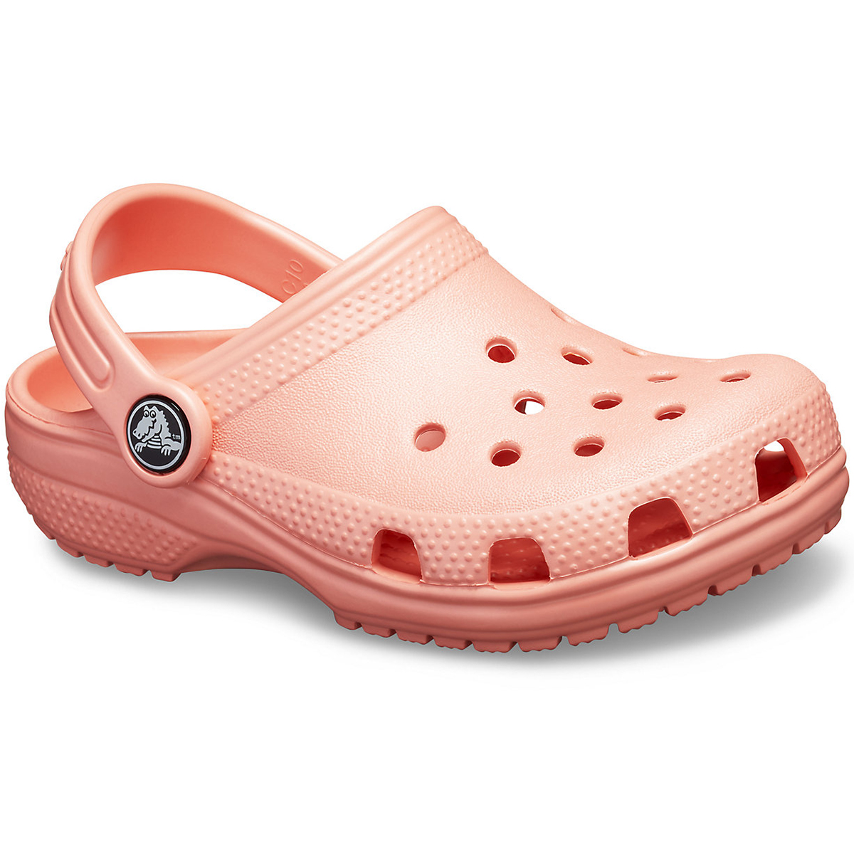 peach crocs