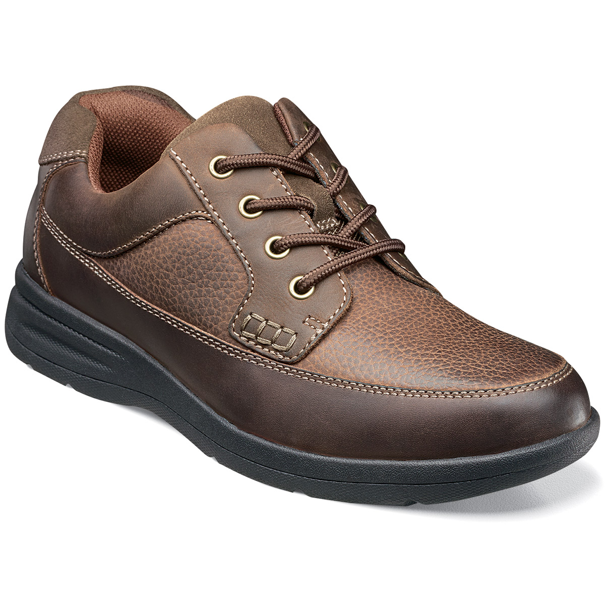 Nunn Bush Men's Cam Moc Toe Oxford Shoe - Brown, 9.5