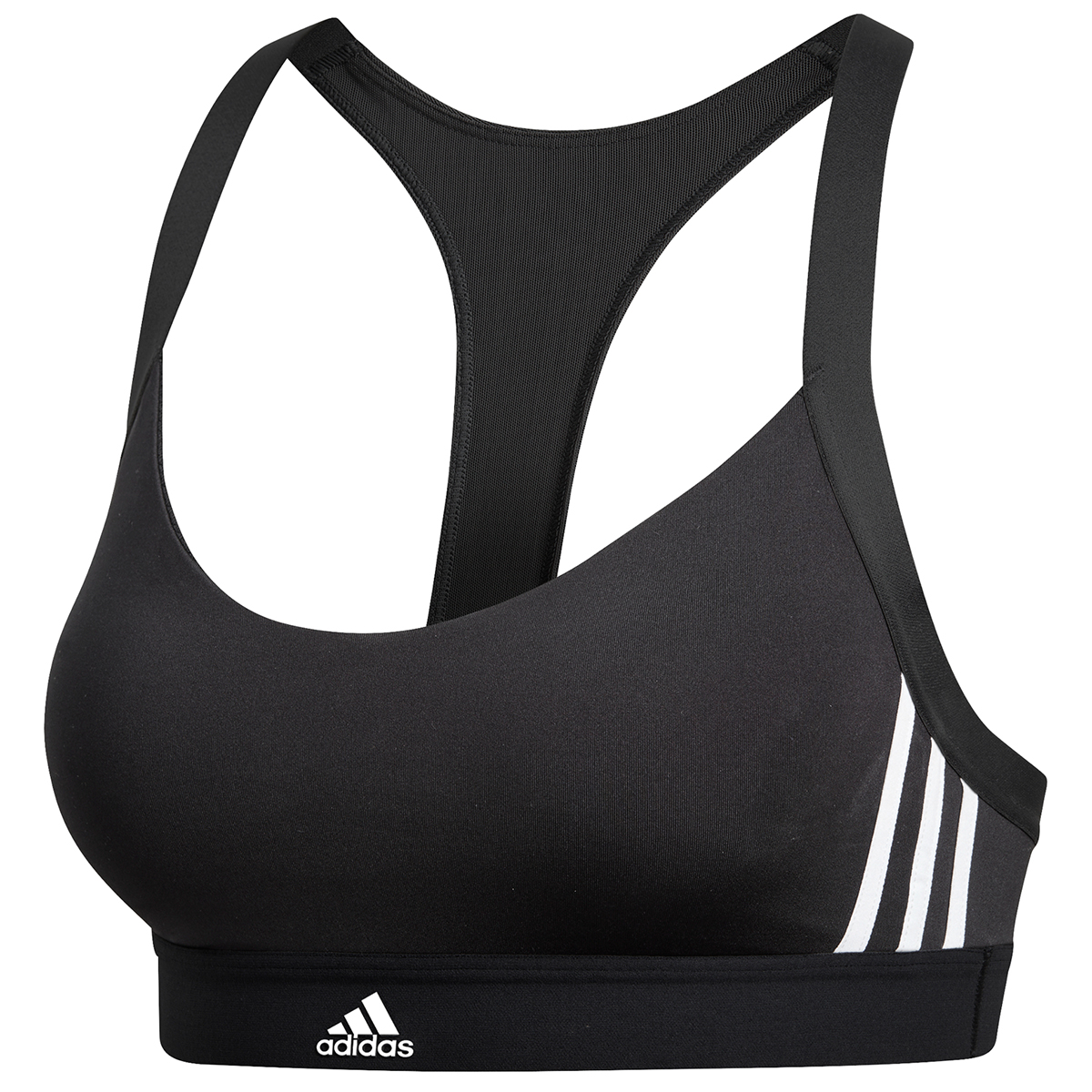 Adidas Women's All Me 3 Stripe Bra - Black, M