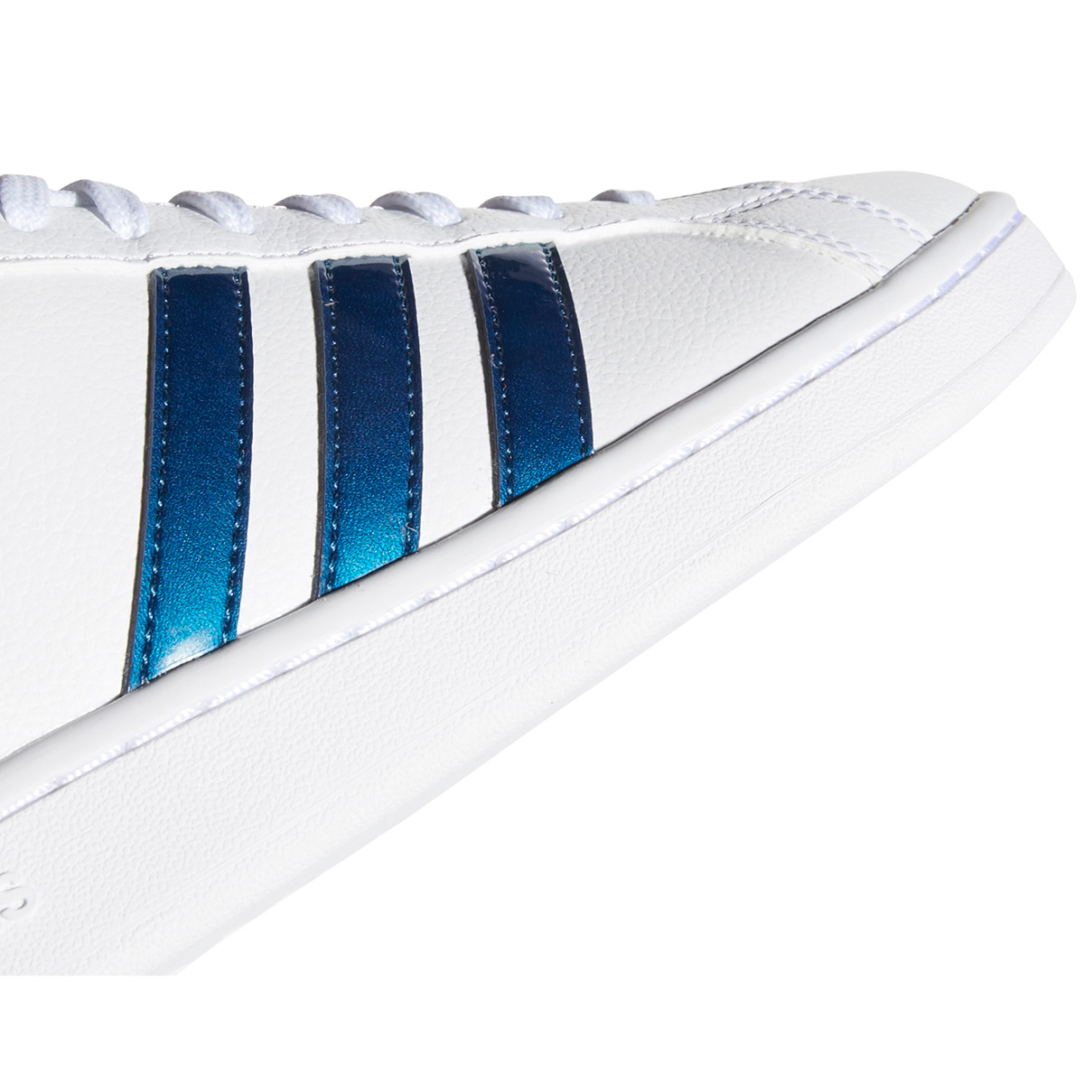 adidas grand court blue stripe