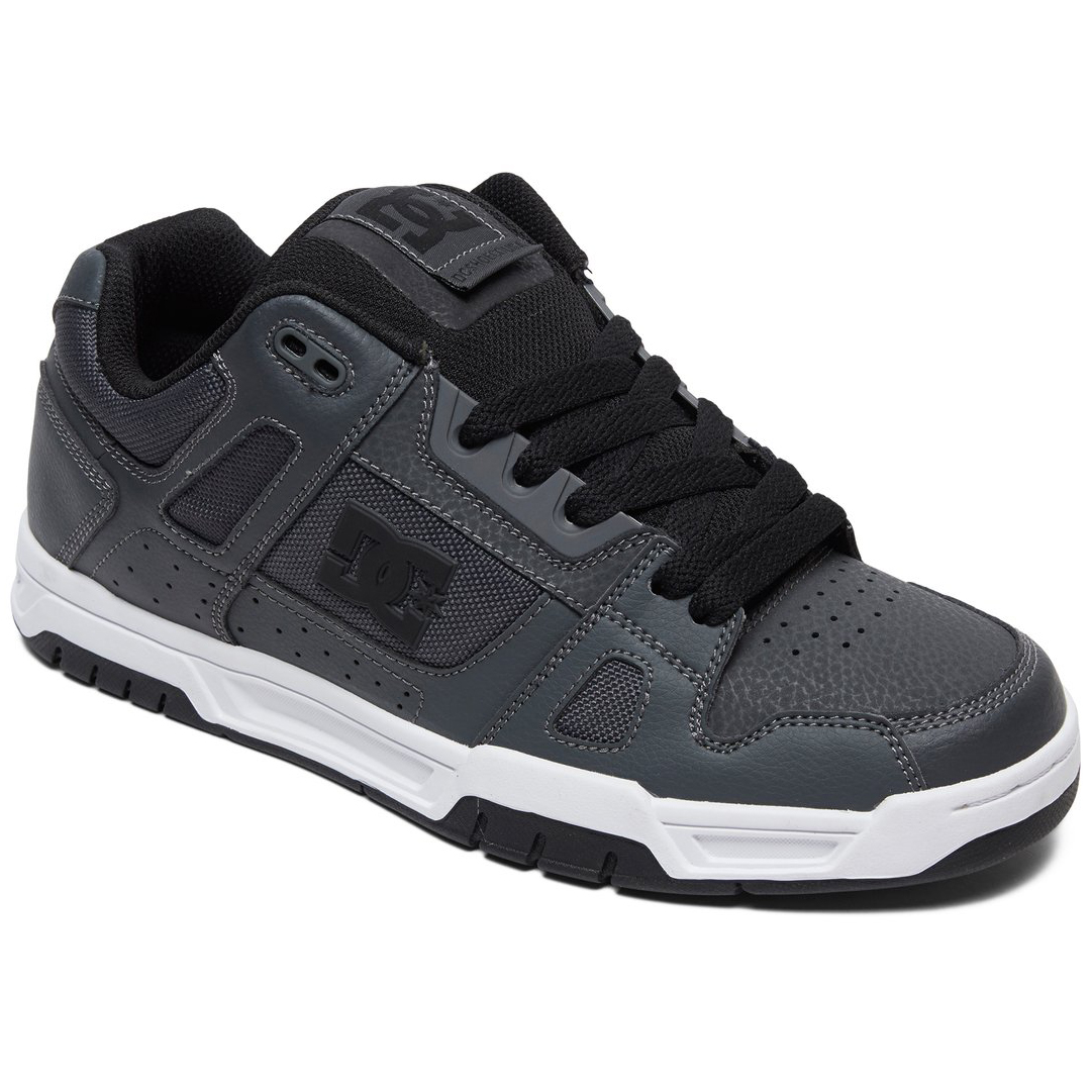 DC Men's Stag Skate Shoes - Black, 9.5