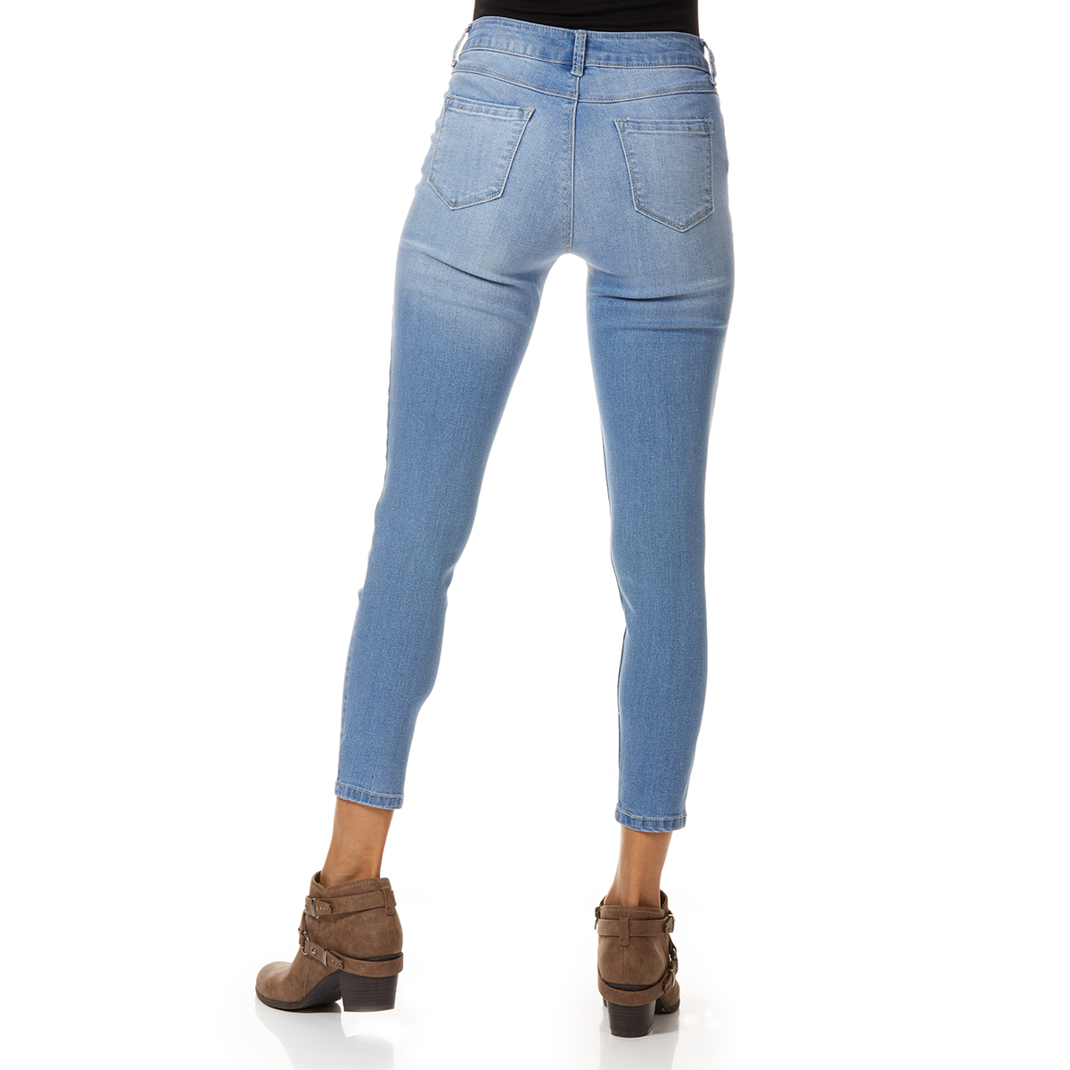 blue spice ankle skinny jeans