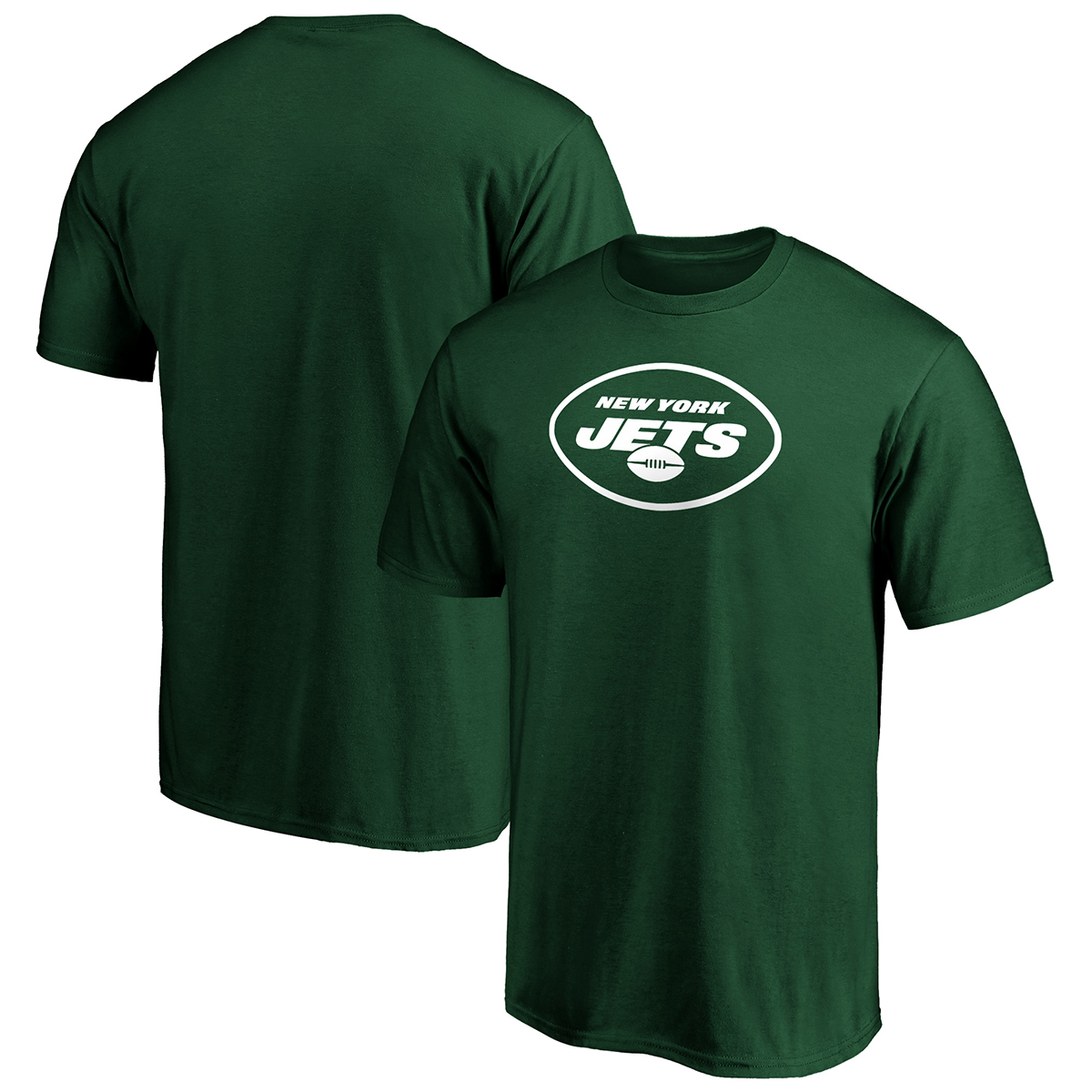 New York Jets Men's Primary Logo Tee - Green, M