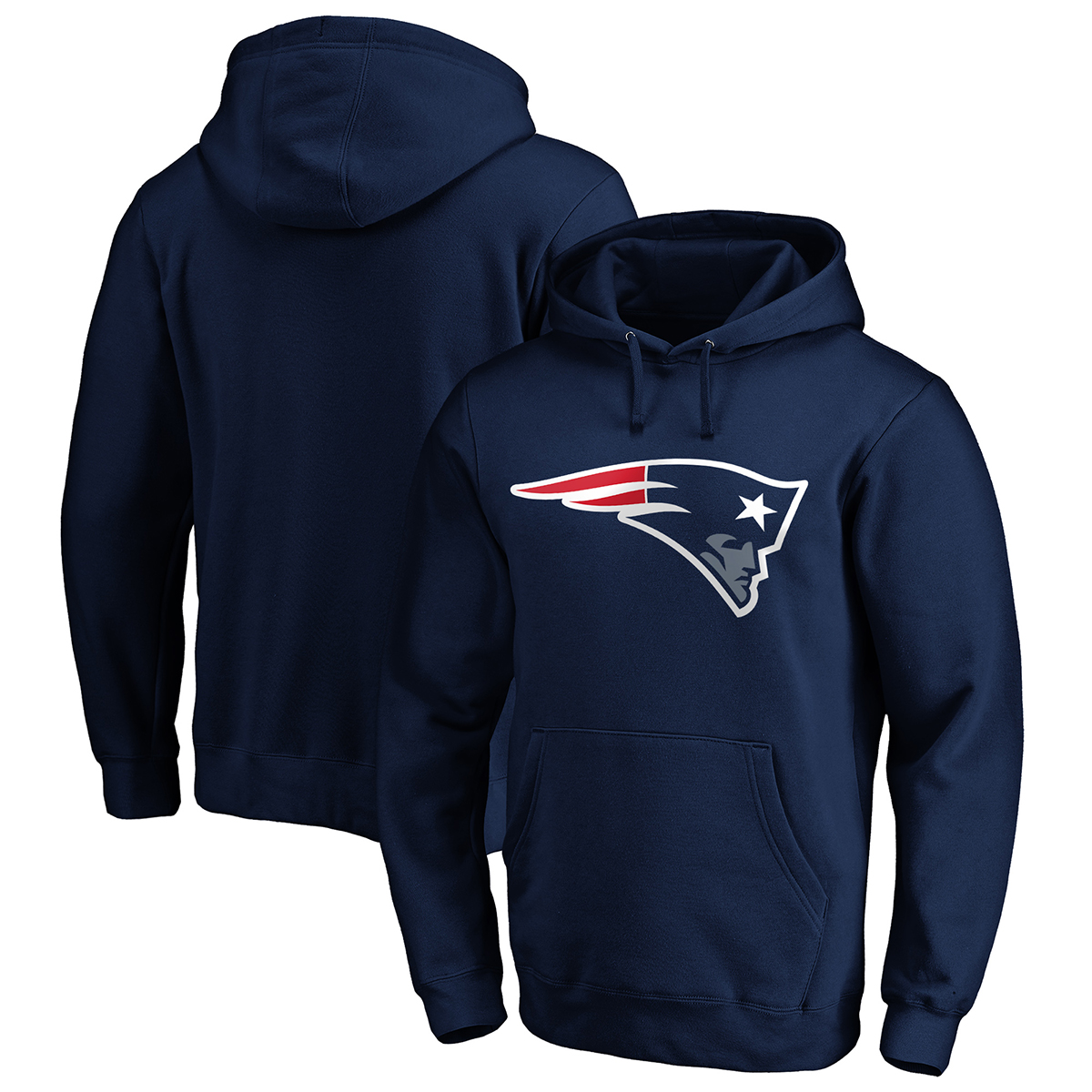 New England Patriots Men's Primary Logo Pullover Hoodie