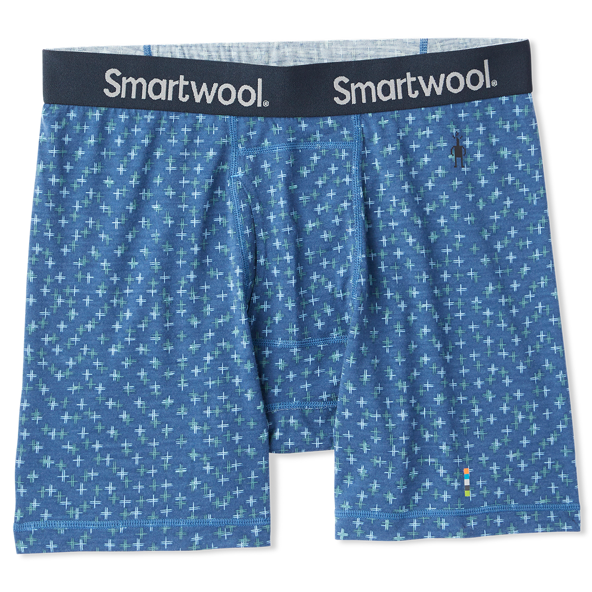 Smartwool Men's Merino 150 Print Boxer Brief - Blue, M