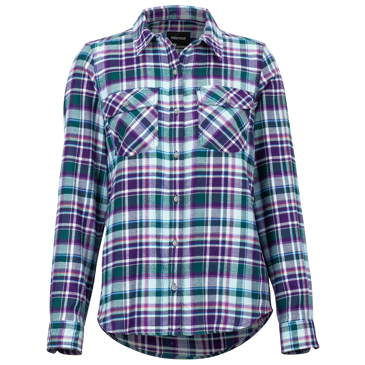 Marmot Women's Bridget Flannel Long-Sleeve Shirt - Purple, S