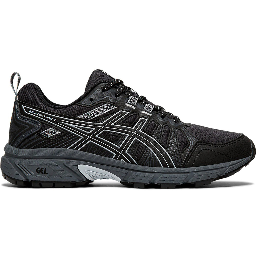 Asics Women's Gel-Venture 7 Trail Running Shoe - Black, 7