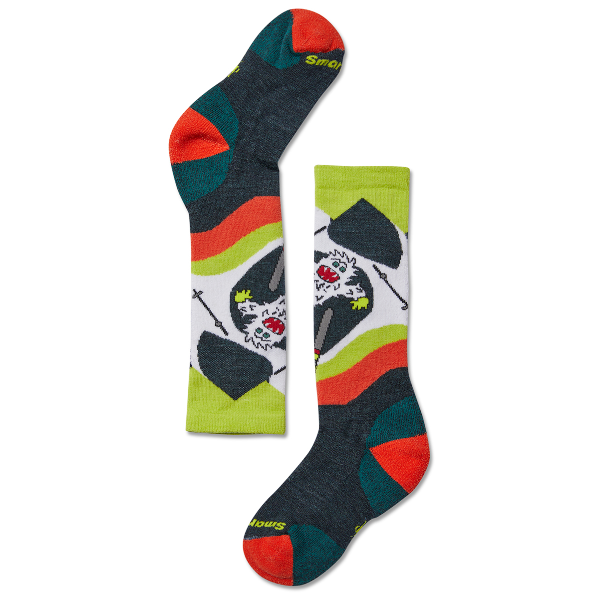 Smartwool Kids' Wintersports Yo Yeti Socks - Green, L