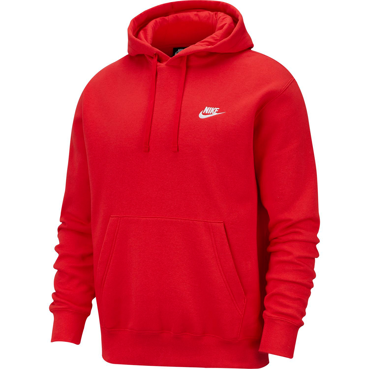 Nike Men's Sportswear Club Fleece Pullover Hoodie - Red, L