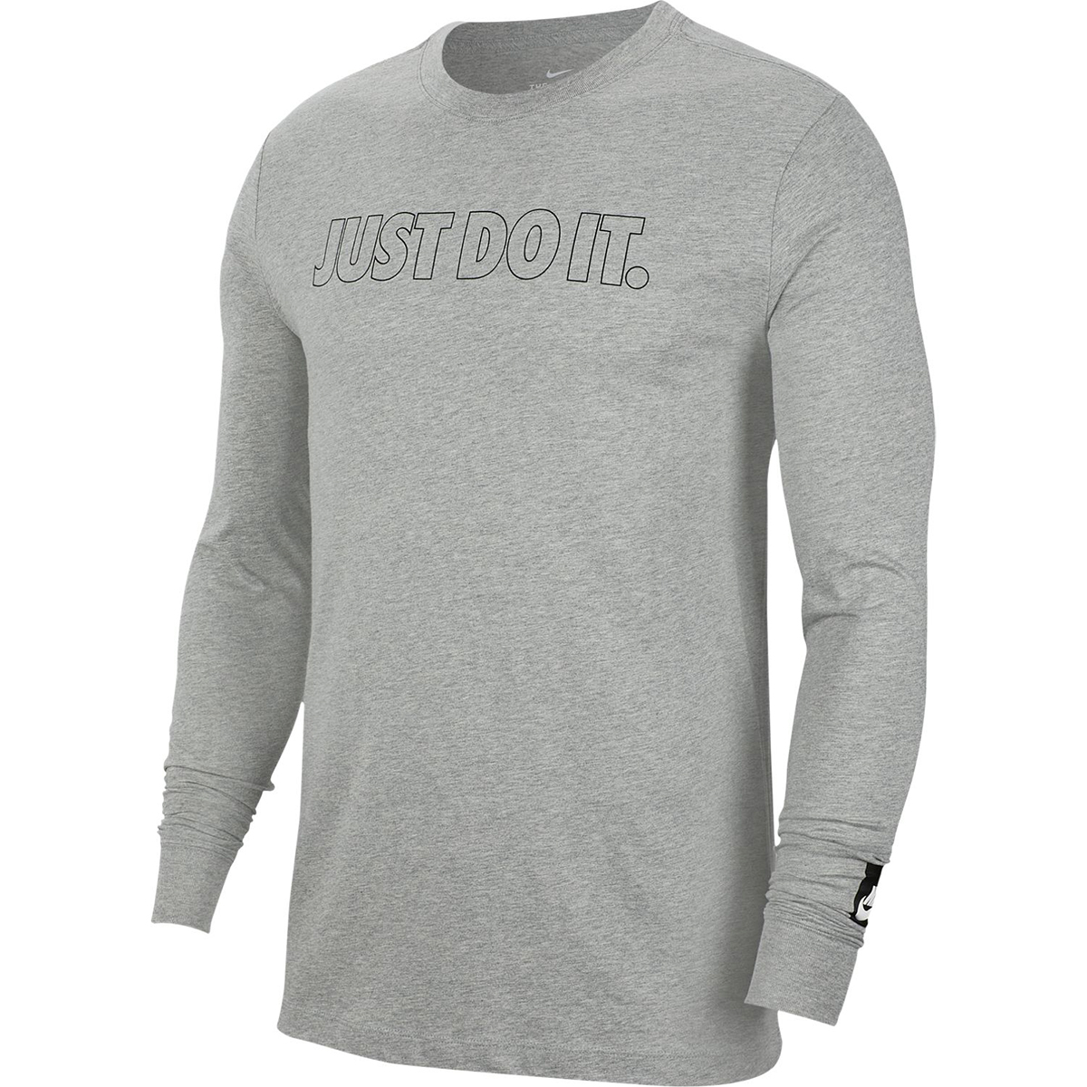 Nike Men's Long-Sleeve Just Do It Outline Tee - Black, XL