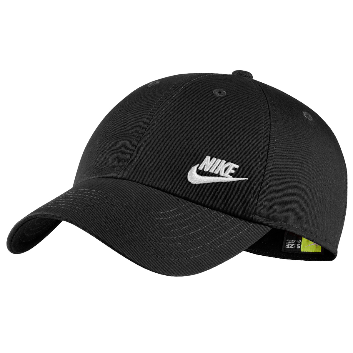 Nike Women's Heritage 86 Futura Classic Cap, Adjustable - Black, ONESIZE