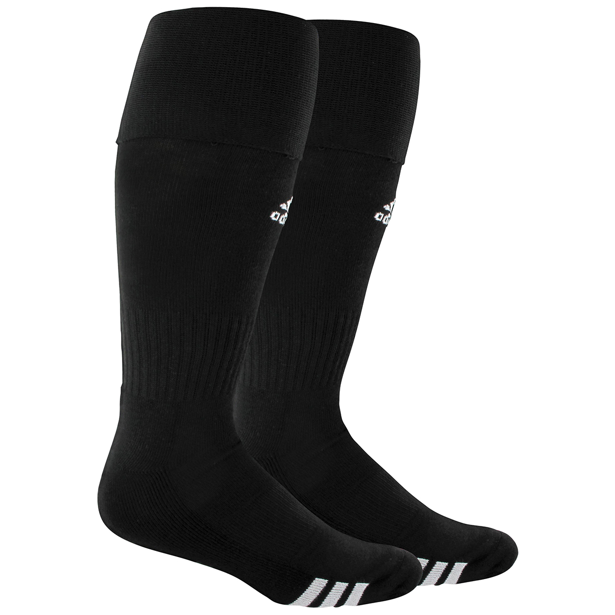 Adidas Rivalry Soccer Socks, 2-Pack - Black, L