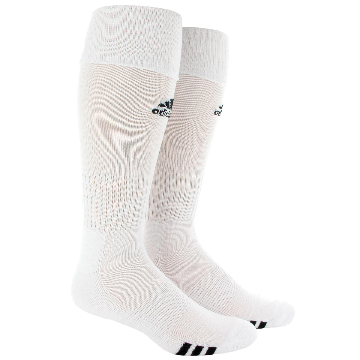 Adidas Rivalry Soccer Socks, 2-Pack - White, M