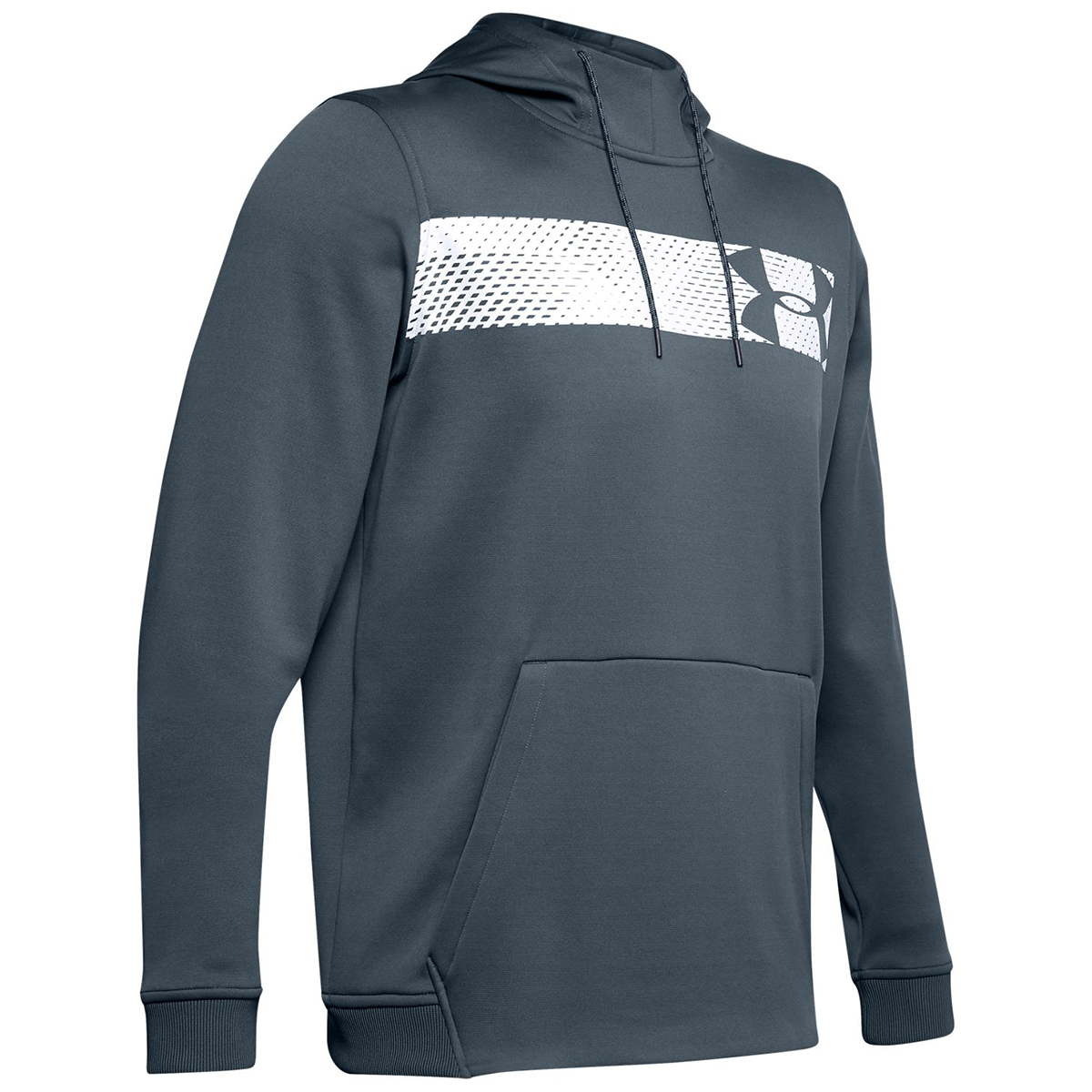 Under Armour Men' Bar Logo Pullover Hoodie - Black, S