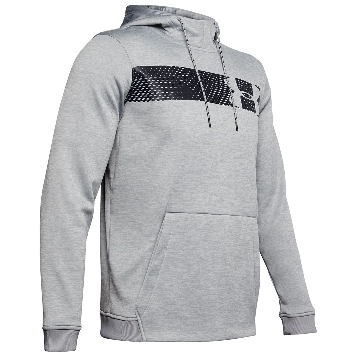 Under Armour Men' Bar Logo Pullover Hoodie - Black, XXL