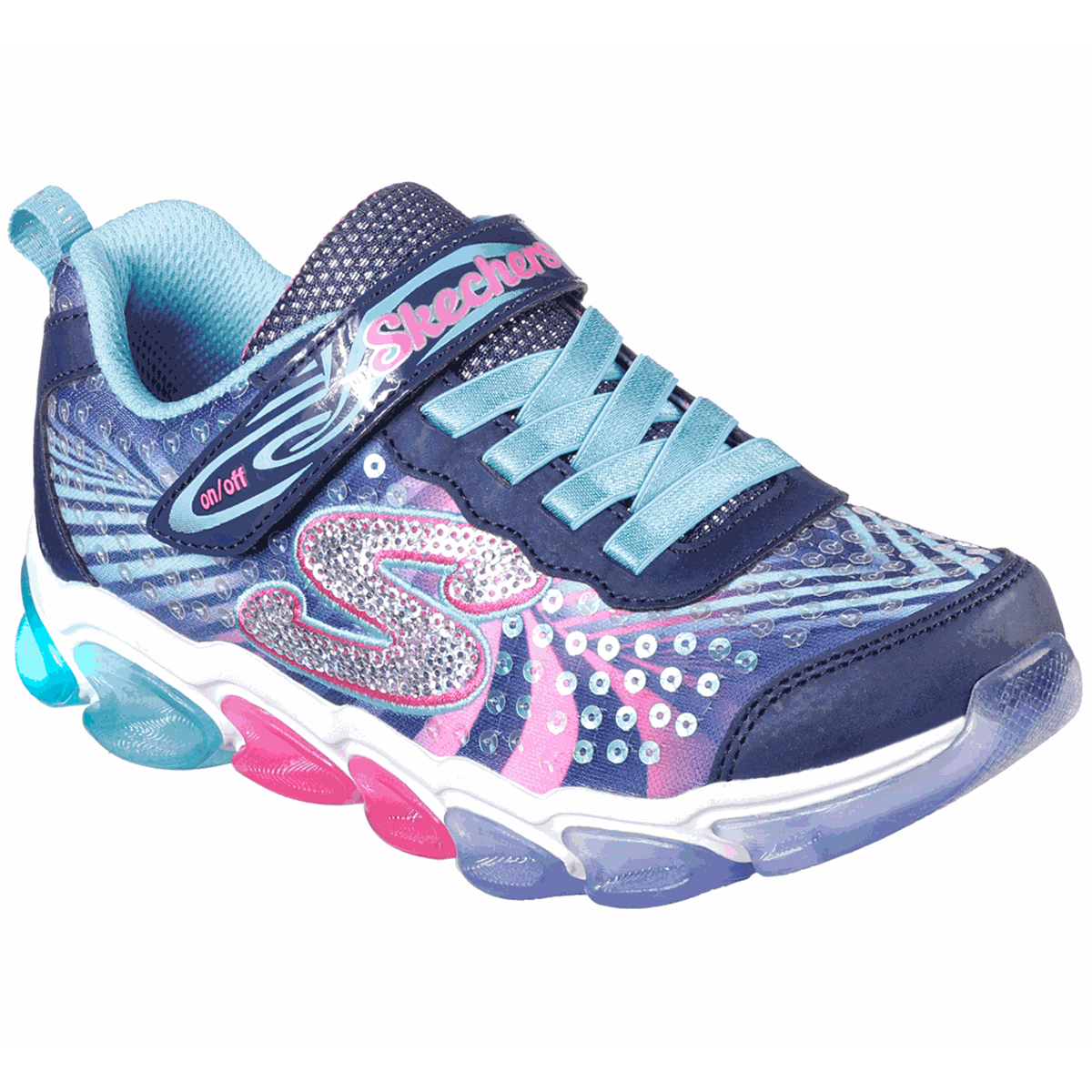 Skechers Girls' S Lights Jelly Beams Sneaker