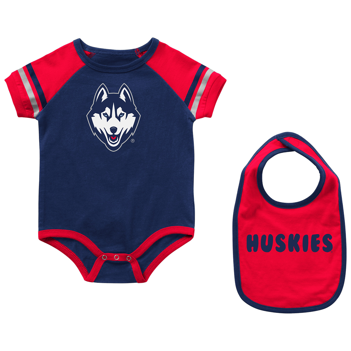 Uconn Infant Onesie And Bib Set