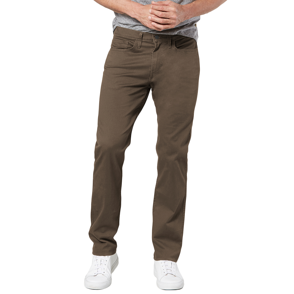 Dockers Men's Straight Cut 2.0 All Seasons Khaki Tech Pants - Brown, 40/32