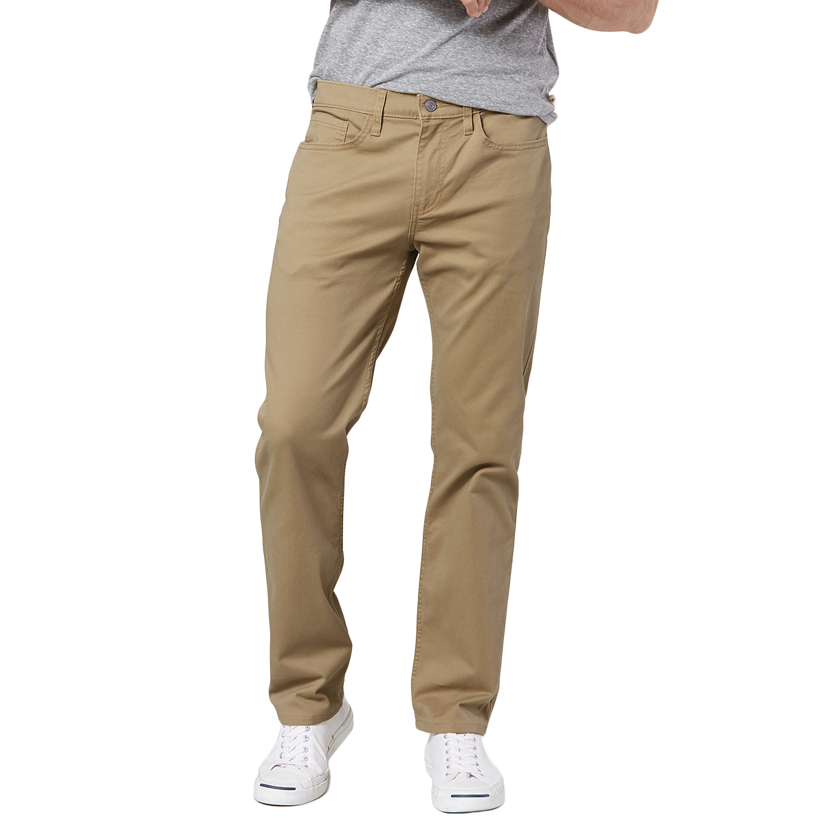 Dockers Men's Straight Cut 2.0 All Seasons Khaki Tech Pants - Brown, 30/32