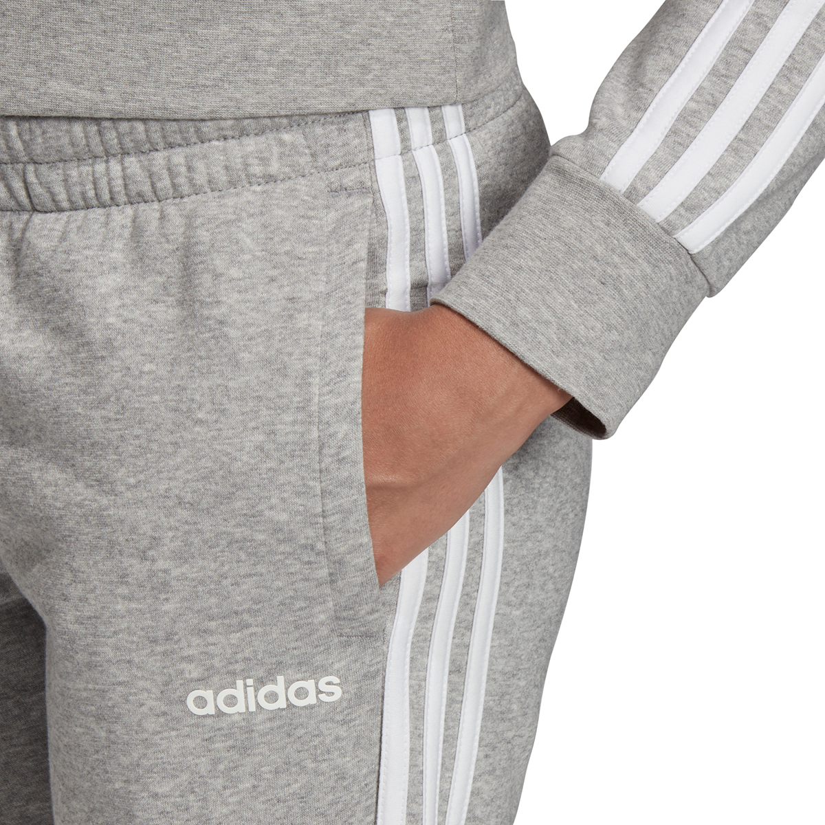 jogging pants with white stripe