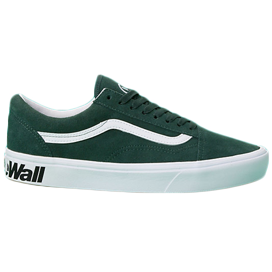 Vans Men's Distort Comfy Cush Old Skool Shoes - Green, 10