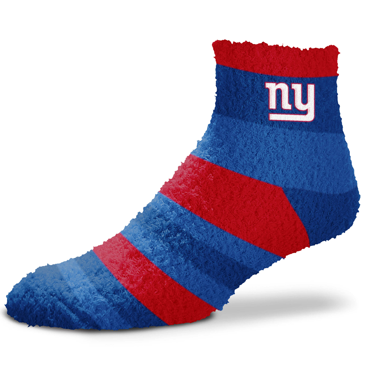 New York Giants Pro Stripe Fuzzy Rainbow Sleep Socks
