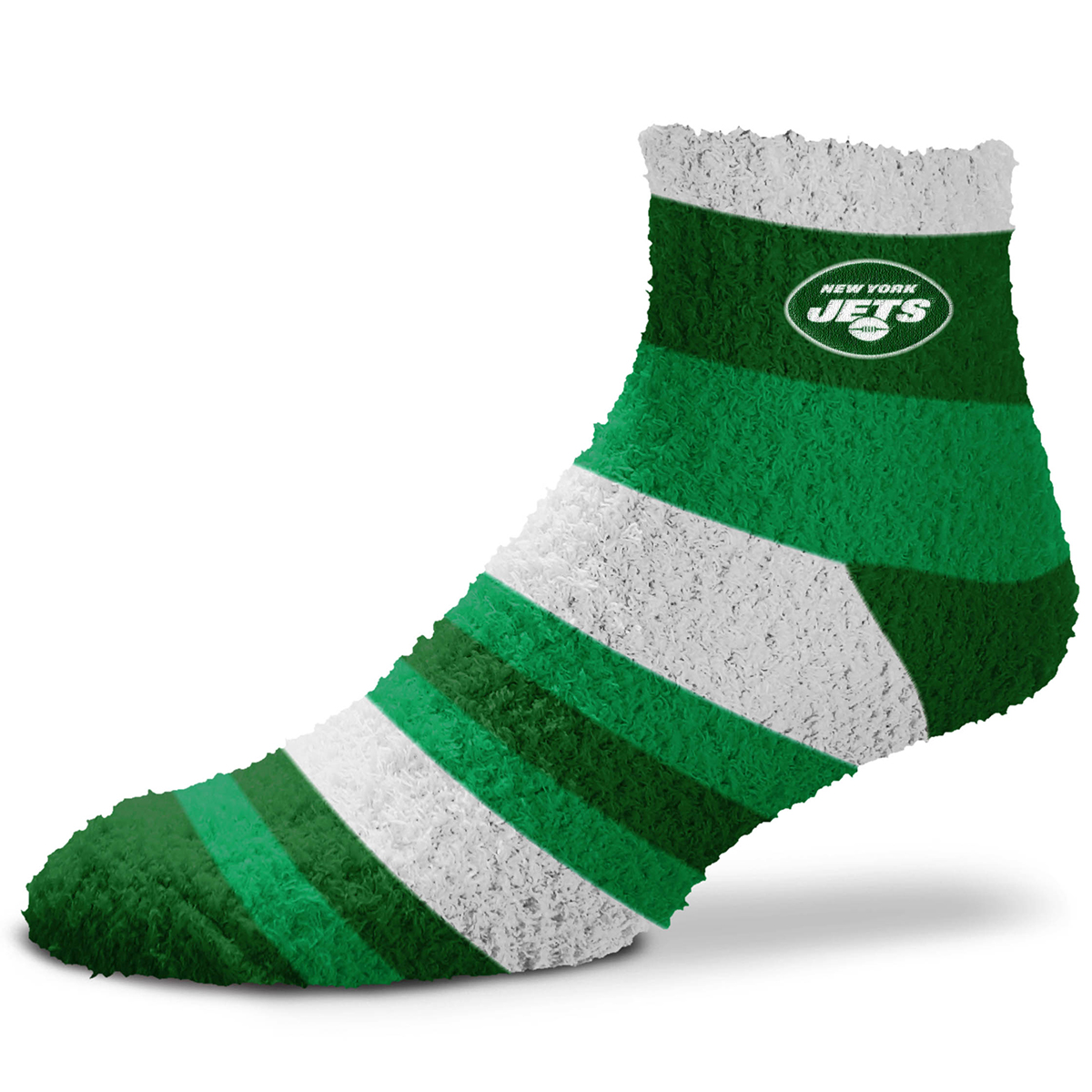 New York Jets Fuzzy Stripe Sleep Socks