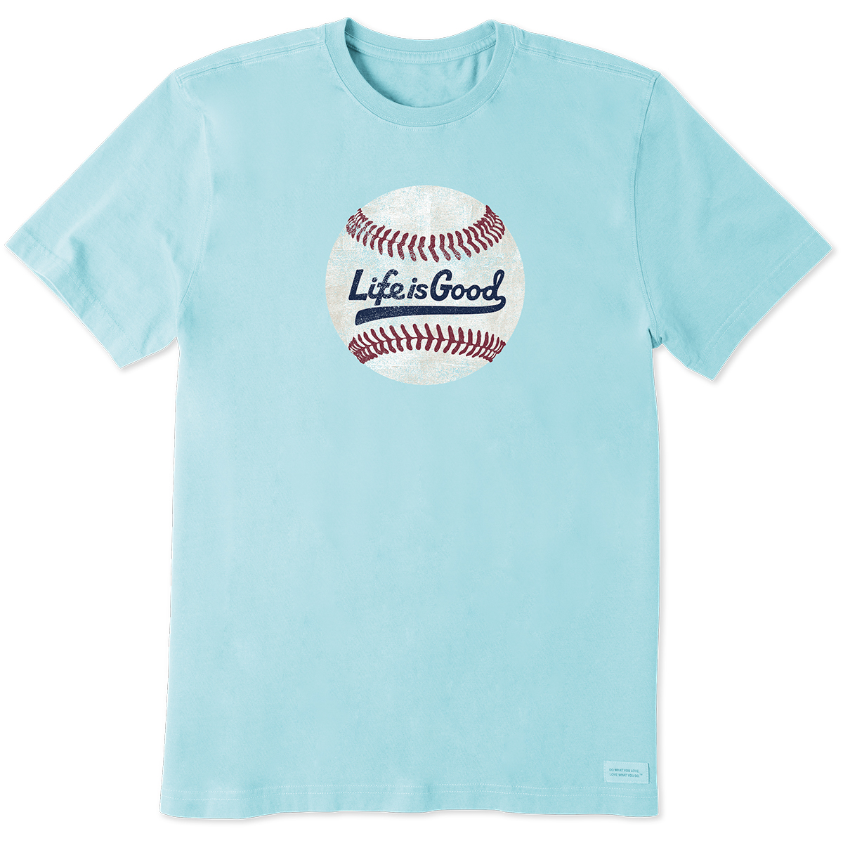 Life Is Good Men's Short-Sleeve Ballyard Baseball Tee - Blue, XXL