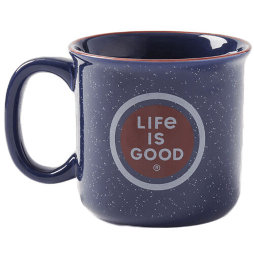 Life Is Good Coin Happy Camper Mug