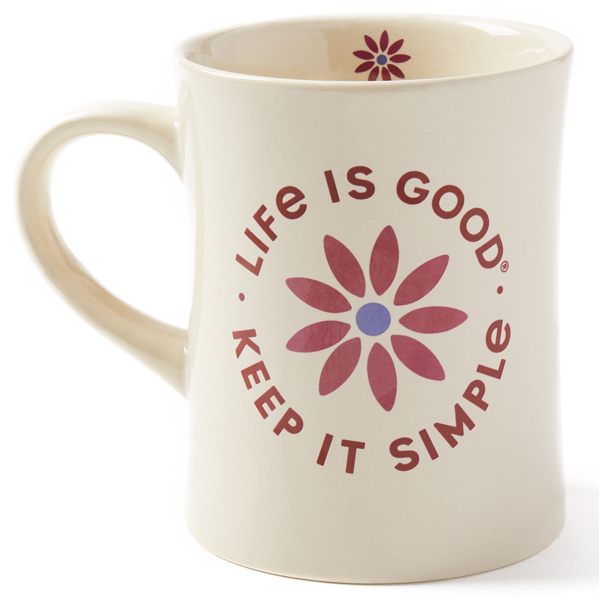 Life Is Good Keep It Simple Daisy Mug