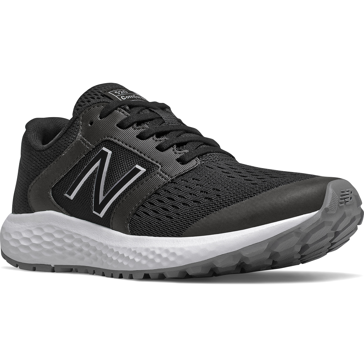 New Balance Men's 520 V5 Running Shoe, Wide - Black, 7