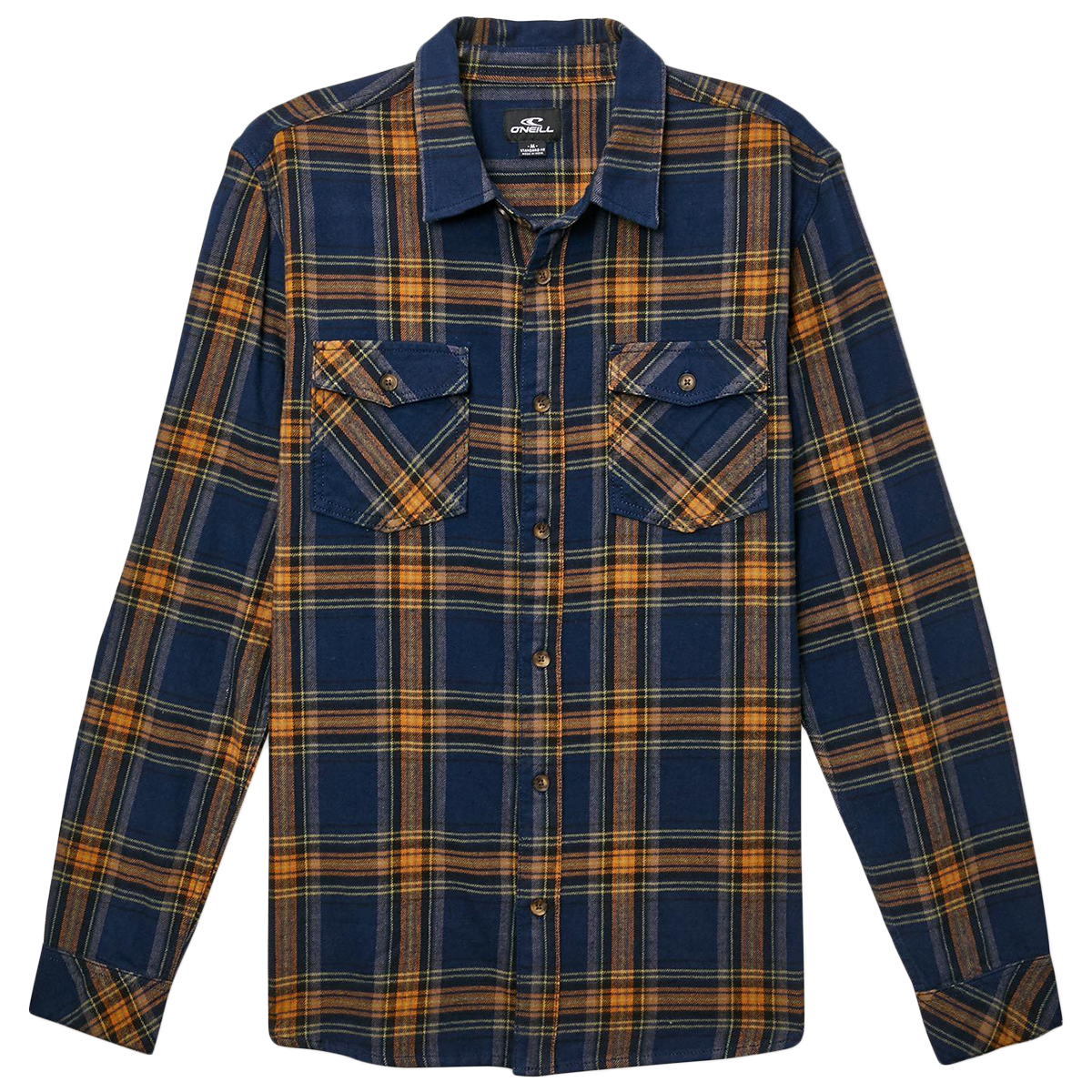 O'neill Men's Highland Flannel Shirt - Blue, XL