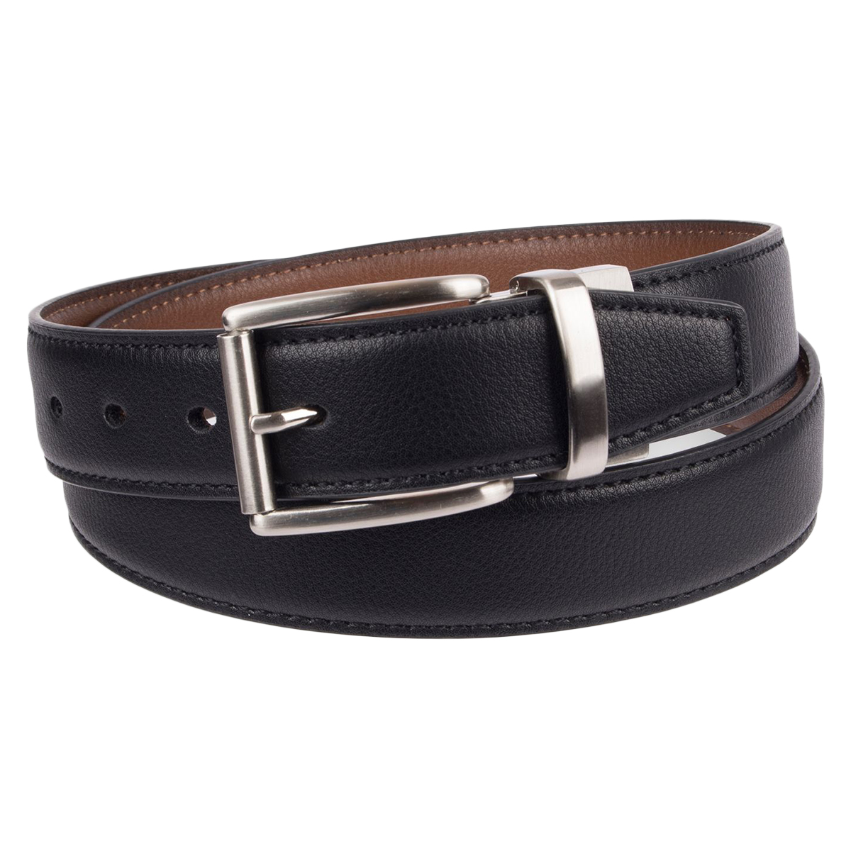 Dockers Men's 35Mm Reversible Stretch Belt - Black, XL