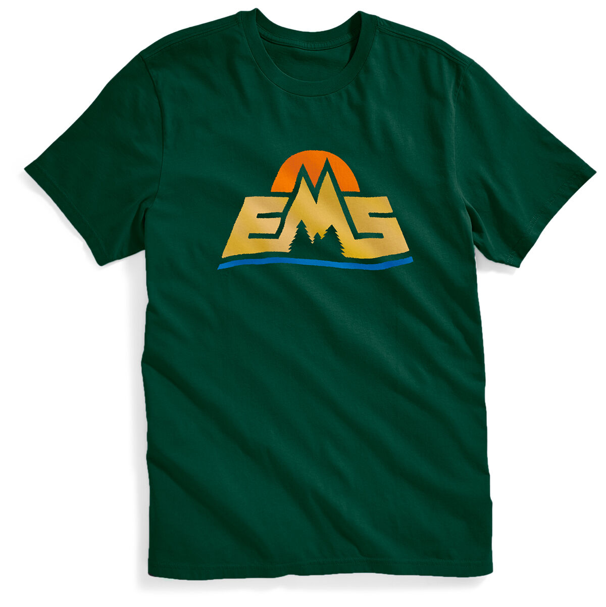 Ems Men's New Logo Short-Sleeve Graphic Tee - Green, L