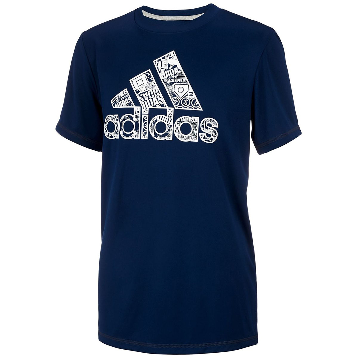 Adidas Boys' Multi Sport Tee - Blue, L