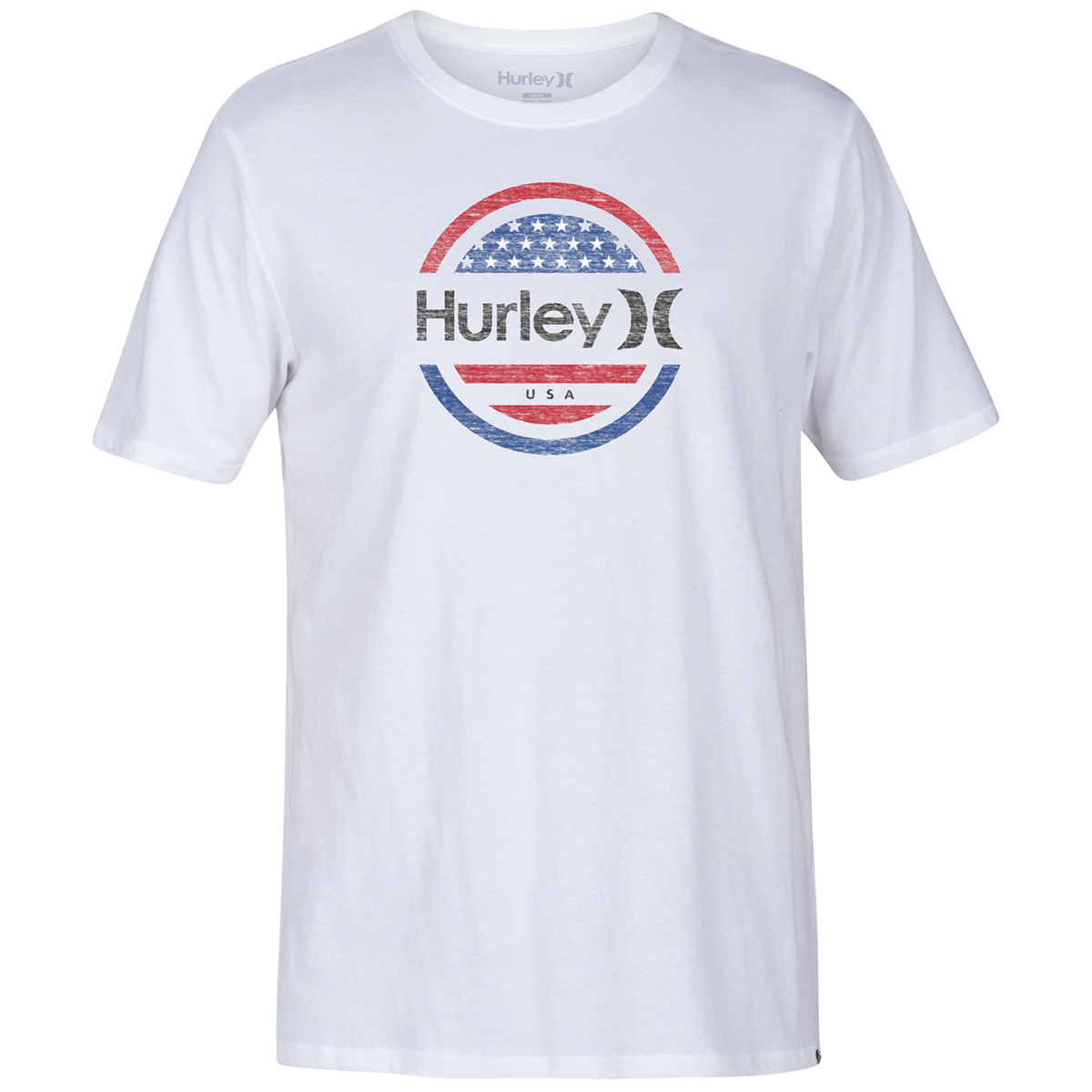 Hurley Men's Premium One And Only Circle Graphic Tee - White, L
