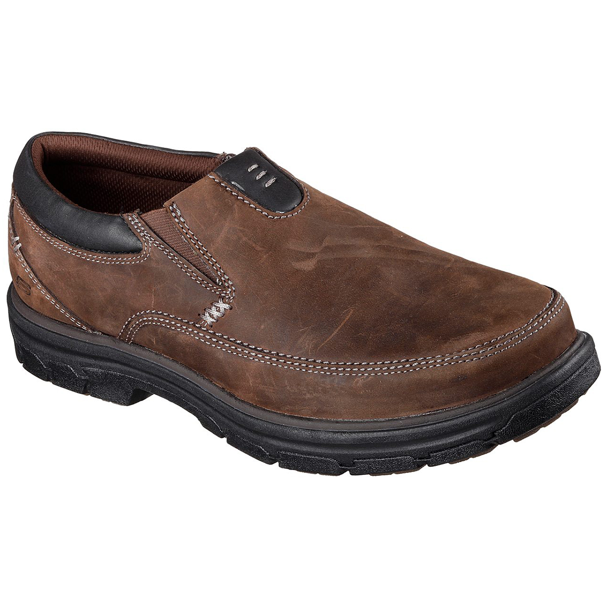 Skechers Men's Segment The Search Slip On Shoes, Relaxed Fit - Brown, 11