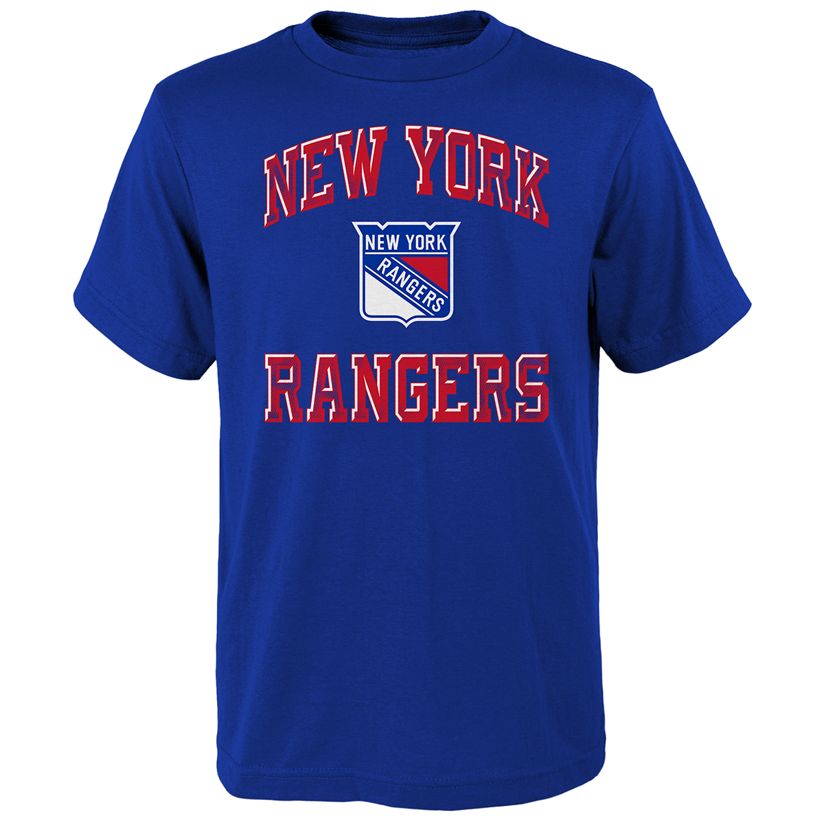 New York Rangers Boys' Short-Sleeve Power Tee - Blue, M