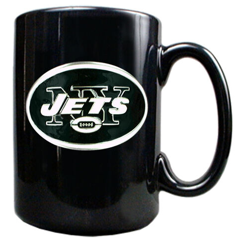 New York Jets 3D Metal Emblem Mug