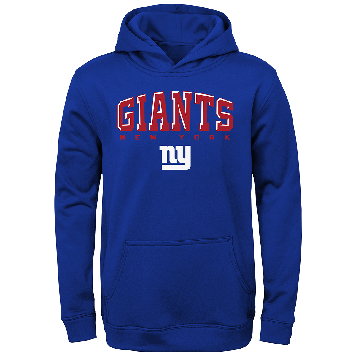 New York Giants Boys' Adapt Pullover Hoodie - Blue, XL