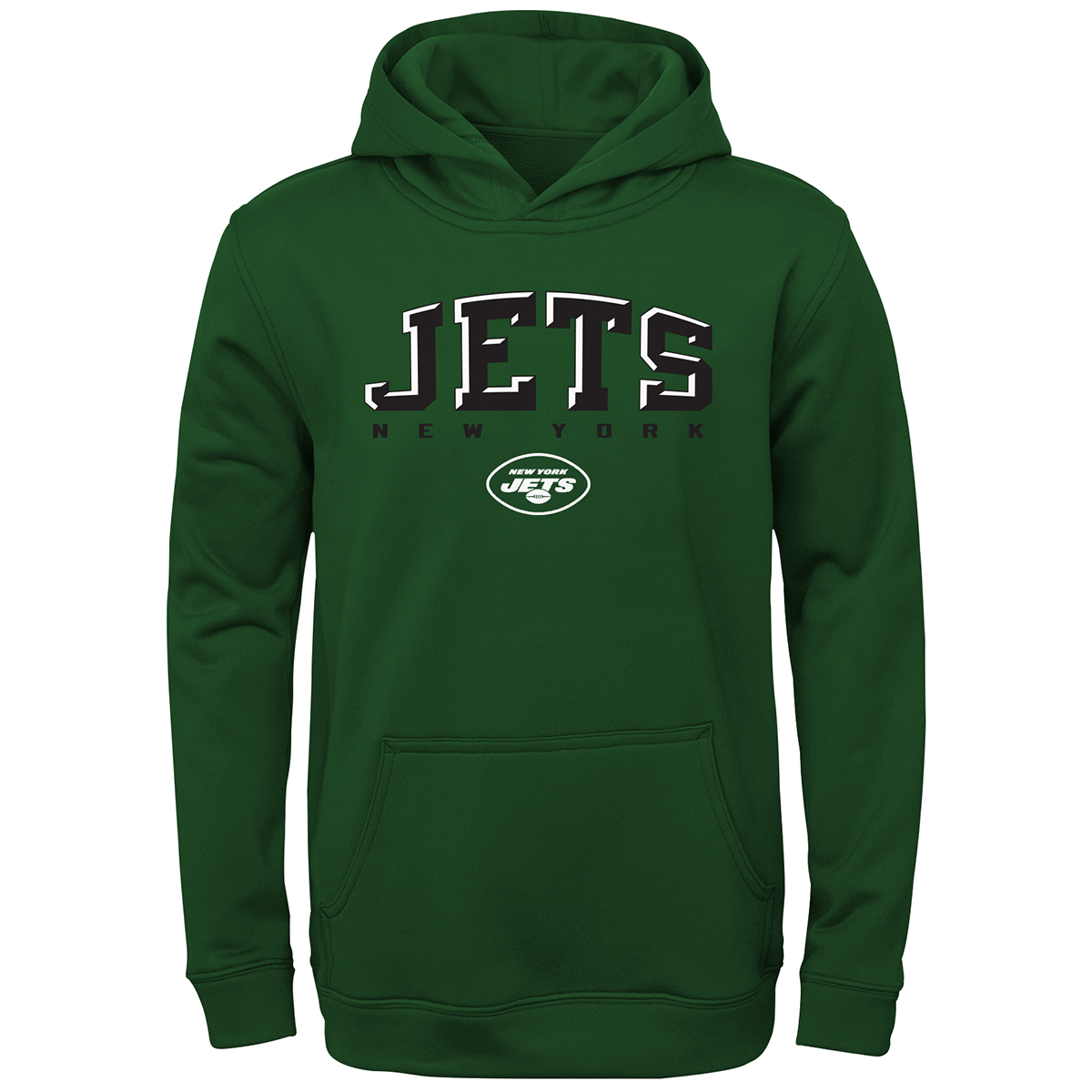 New York Jets Boys' Adapt Pullover Hoodie - Green, S