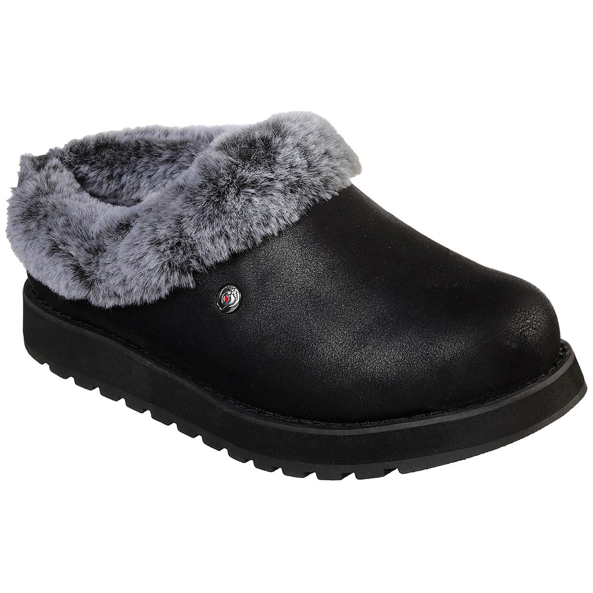 Skechers Women's Keepsakes R E M Shootie Fur Lined Casual Slip On Shoes - Black, 7