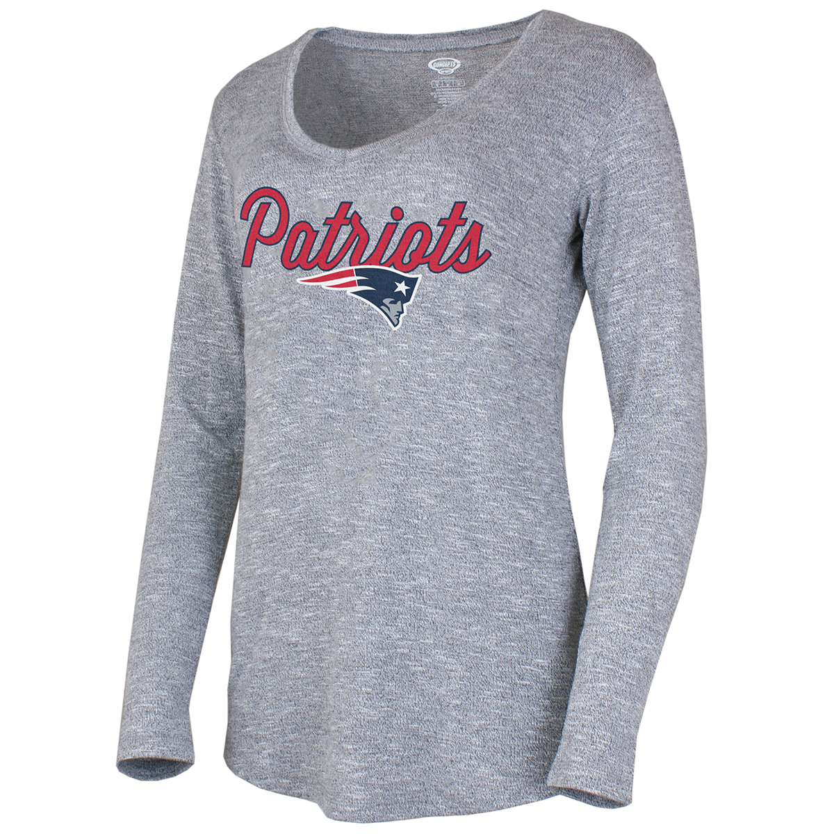 New England Patriots Women's Layover Long-Sleeve Top